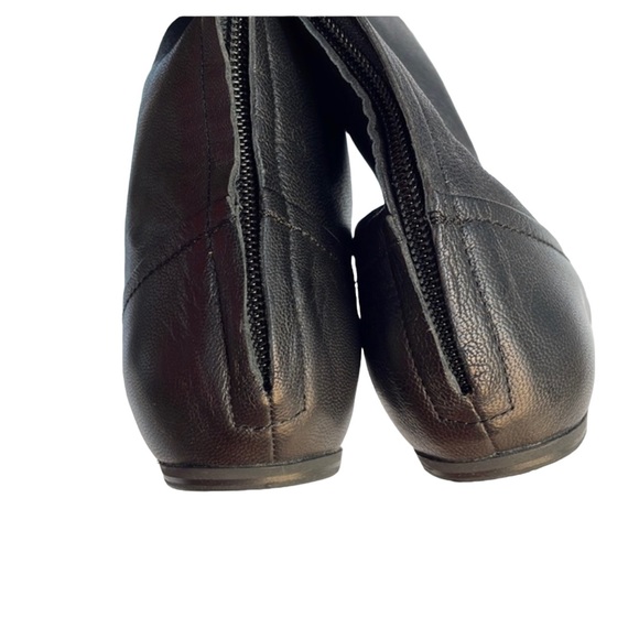 LANVIN vintage tall flat black goat leather boots size 8, VGUC - Picture 7 of 10